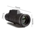 thumbnail image 4 of Pompotops Telescopes for Astronomy Beginners HD 40x60 Optical Zoom Camera Telescope Lens With Clip For /Phone Universal 2ml, 4 of 9