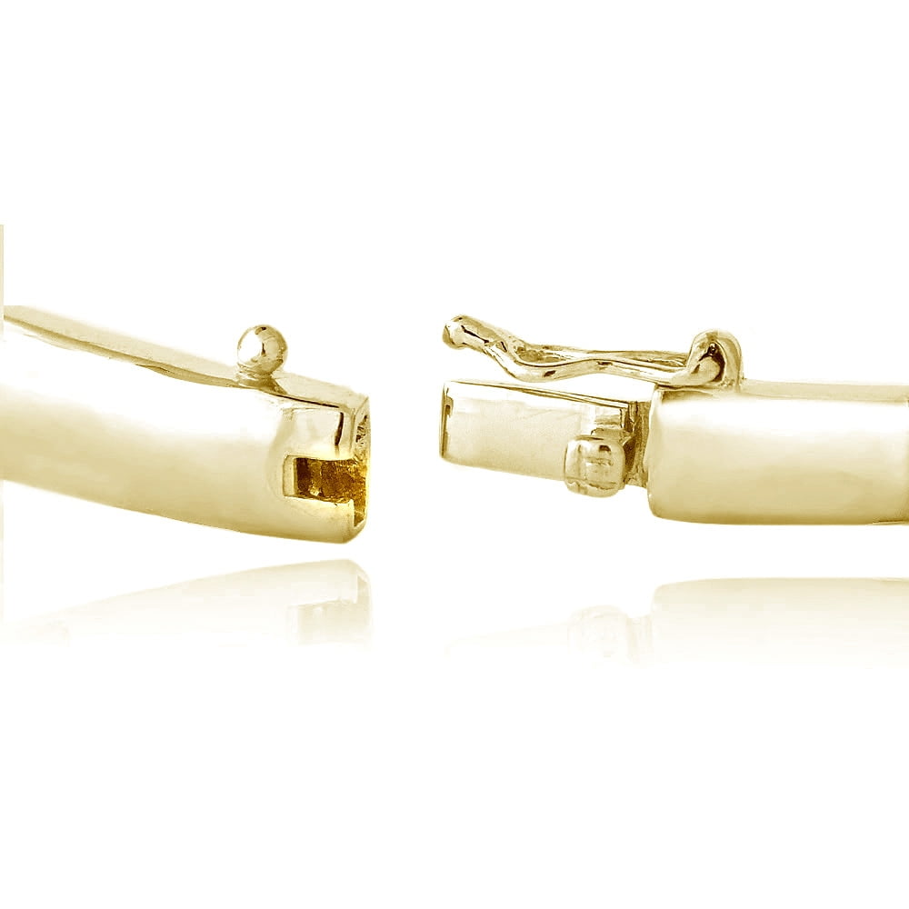 0.50 Carat Diamond Gold Tone Bangle Bracelet