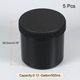 thumbnail image 2 of Uxcell Empty Plastic Paint Pail with Sealing Lid 0.13 -Gallon/500mL Black 5Pack, 2 of 6