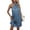Blue, variant on Ltctricy Women's Sleeveless Satin Dress Halter Mock Neck Ruched Mini Dress Short Evening Dress Cocktail Party Dresses