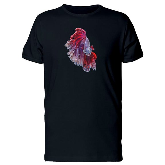 Red Blue Fighting Betta Fish Tee Men's -Image by Shutterstock