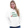 thumbnail image 3 of Xmas Naughty Nice Framed Checklist Unisex Plus Size Hoodie Brisco Brands 5X, 3 of 6