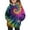 Dark Purple, variant on Kids Tie Dye Hoodie Pullover Sweatshirt Long Sleeve Soft Casual Hooded Top with Front Pocket for Girls