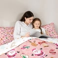 thumbnail image 4 of Manfei Christmas Santa Claus 7 Pieces Bedding Comforter Set,Kawaii Xmas Reindeer Full Bedding Set,Happy New Yaer Fitted Sheet Flat Sheet For Girls Boys,Microfiber Bedroom Decor Reversible, 4 of 8