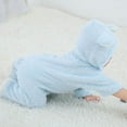 thumbnail image 5 of Unisex Baby Cloth Winter Coats Cute Newborn Infant Jumpsuit Snowsuit Bodysuits,Blue,6-9 Months, 5 of 9