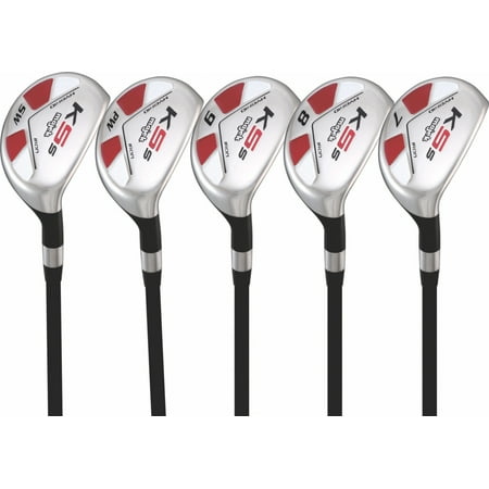 Majek Senior Men’s Golf All Hybrid Partial Set, which Includes: #7, 8, 9, PW +SW Senior Flex Right Handed New Utility “A” Flex Club