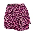 thumbnail image 4 of Women's Tennis Skirts Summer Skirt Casual Leopard Print A Line High Waist Flowing Summer Daily Wear Bottoms for Women Pink 5XL, 4 of 6