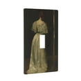 thumbnail image 2 of Seventeenth Century Lady in White Dress Dark Light Switch Cover Plates Single Toggle Wall Plate, Decorative 1-Gang Christmas Decor Lightswitch Cover, 2 of 7
