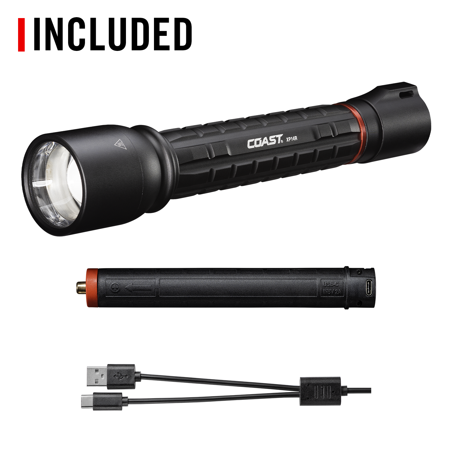 COAST XP14R 4500 Lumen USB-C Rechargeable LED Flashlight