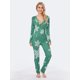 thumbnail image 1 of Pijama navideño Y2k para mujer, monos de manga larga con cuello en V y botones, ropa de dormir suave, ropa de dormir femenina, 1 of 4