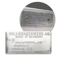 thumbnail image 1 of KaferLab 789216 Volkswagen Kombi Type 23 Made in Germany Vin Data Information Plate, 1 of 1
