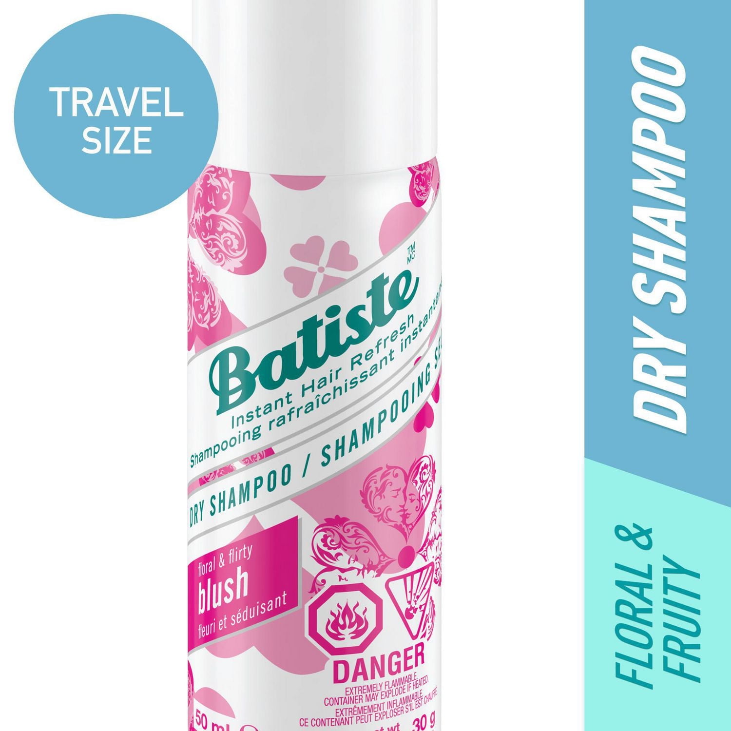 Mini-format de voyage de shampooing sec Blush de Batiste
