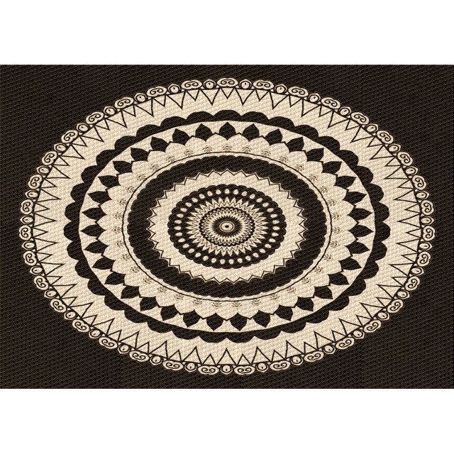 Ahgly Company Machine Washable Indoor Rectangle Transitional Light French Beige Brown Area Rugs, 3' x 5'