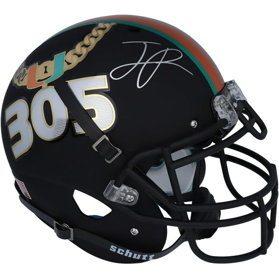 Jaelan Phillips Miami Hurricanes Autographed Schutt Tradition Authentic Helmet - Fanatics Exclusive - Fanatics Authentic Certified