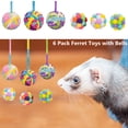 thumbnail image 3 of Bolas de lana Haichen Tec de Ferret Toys con cascabel (paquete de 6), 3 of 7