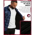 thumbnail image 4 of CANADA WEATHER GEAR Men's Sweatshirt - Plaid Sherpa Lined Fleece Long Sleeve Shirt for Men (M-XXL), 4 of 7