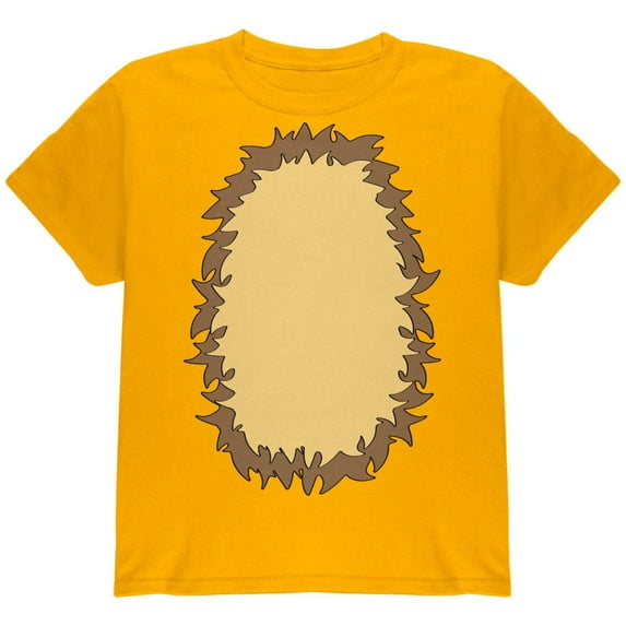 Halloween Lion Costume Youth T Shirt Gold YMD