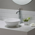 thumbnail image 2 of Kraus KCV-341 Elavo White Ceramic Small Round Vessel Bathroom Sink, 2 of 12