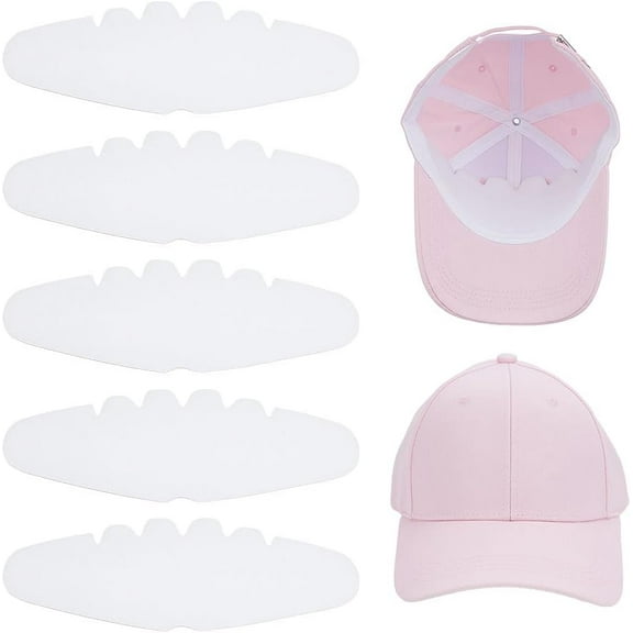 1set 30pcs Paper Hat Inner Support Baseball Cap Insert Oval White 285x95x0.5mm