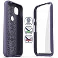 thumbnail image 4 of Encased Pixel 4a Case with Screen Protector (Rebel Shield) Rugged Full Body Protective Cover with Build-in Screen Guard for Google Pixel 4a - Purple, 4 of 5