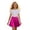 Hot Pink, variant on WAYUTE Girls Satin Skater Skirt Elastic Waist Shiny Pleated Mini Skirt for Kids Back to School Performance Casual Outdoor,Gold,L