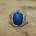 thumbnail image 2 of Lapis Lazuli Ring, 925 Sterling Pure Silver Ring, Handmade Ring, Silver Ring, Silver Band Ring, Statement Ring, Anniversary Gift For Her,..., 2 of 3