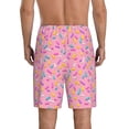 thumbnail image 3 of Fotbe Pink Donut Pajama Shorts for Men, Men's Pajama Bottoms, Sleepwear,Short Pajama Pants-XX-Large, 3 of 9