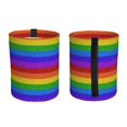 thumbnail image 2 of Honeii Colorful Glitter Rainbow Print Waterproof Car Trash Can,Waterproof Portable Collapsible Trash Can,Garbage Container fits Most Cars,SUVs,and Trucks, 2 of 7