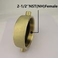 thumbnail image 4 of Brass Fire Hydrant Fitting 2-1/2" NST (NH) Female x 3/4" GHT Hose Fitting, 4 of 8