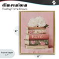 thumbnail image 4 of Stupell Industries Glam Book Love with Peonies Gold Floating Frame Canvas Art, 17 x 21, by Arlington Prints, 4 of 8