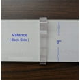 thumbnail image 3 of Valance Clips 6pcs 3'' Hidden Clip Clear Plastic for Horizontal Blinds Valance Retainer Holder, 3 of 5