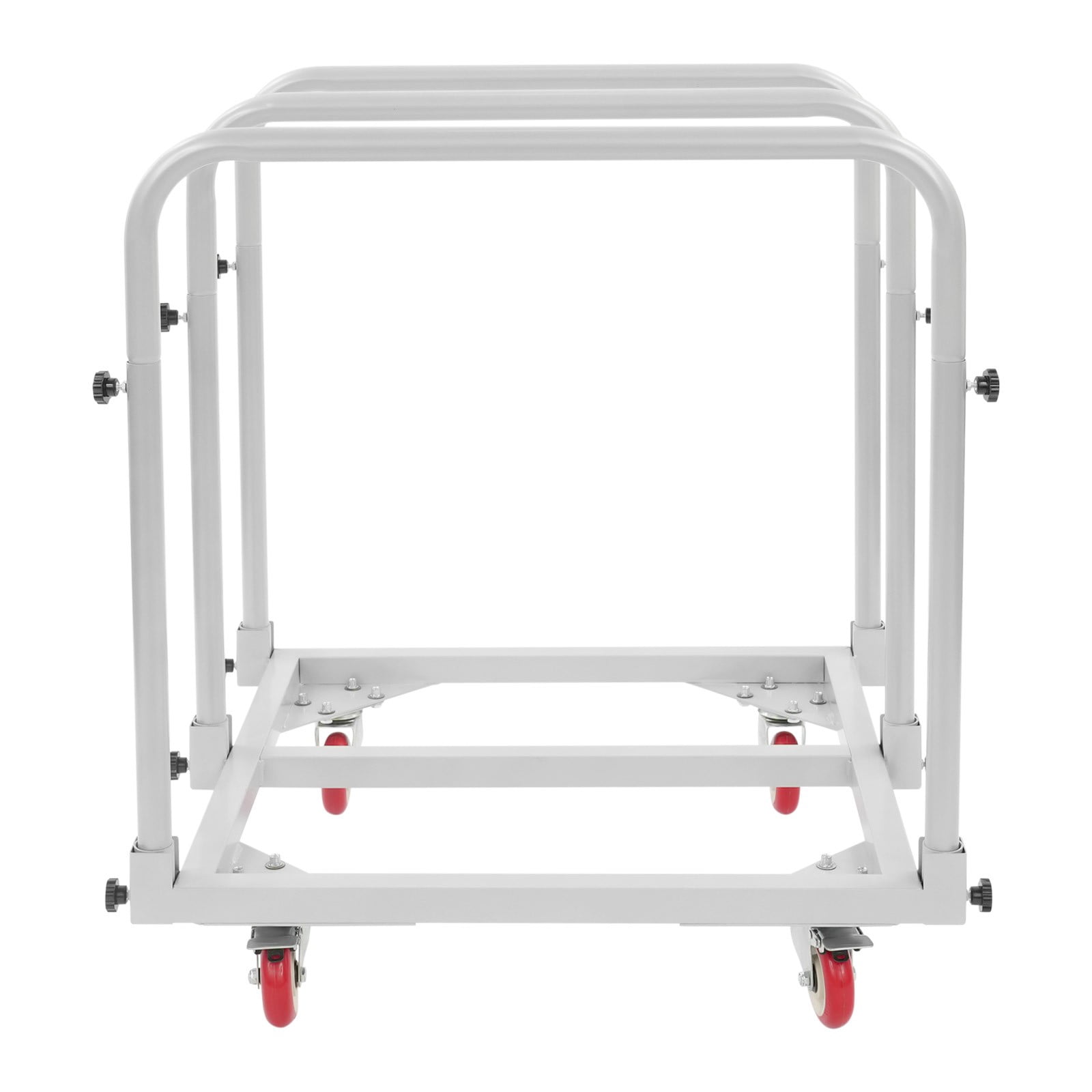 ToppiJoy Heavy Duty Hand Truck Dolly with 4 Swivel Casters, Industrial Hand Cart Hold up to 1400lbs for Plywood, Warehouse, Factory, Workshop (Grey)