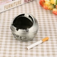 thumbnail image 4 of Durable Ashtray, Round Ball Ashtray Pattern Gift Round Ashtray, For Car Men Home Decoration, 4 of 8