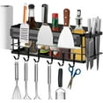 thumbnail image 1 of Griddle Caddy For 28" & 36" Blackstone Grills, Space Saving Storage With Magnetic Tool Holder & J-Hooks, Heavy-Duty Steel Frame For Outdoor Cooking Enthusiasts, 1 of 7