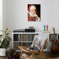 thumbnail image 4 of Art.com SANTA ASKING FOR QUIET Stretched Canvas Print Wall Art by CHRIS CONSANI, 24" x 32", 4 of 4
