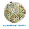 thumbnail image 6 of Disketp Cute Avocado Small Mouse Pad 7.9x7.9 Inches,Washable Round Mousepad For Office Laptop Computer,Non-Slip Rubber Base Mouse Pads For Wireless Mouse, 6 of 9