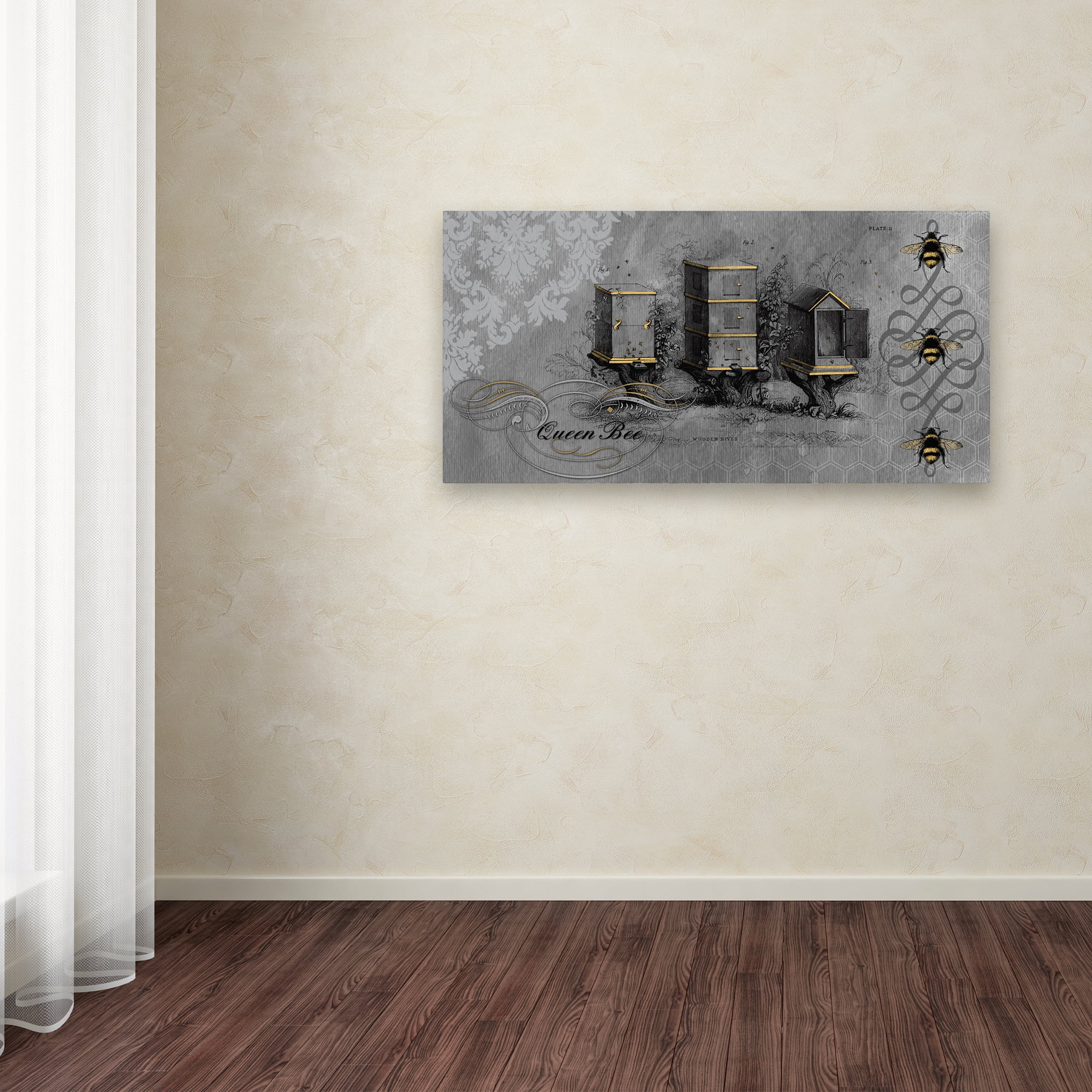 Trademark Fine Art 'Queen Bee 7' Canvas Art by Jean Plout