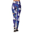 thumbnail image 4 of Shadoumai Easter Yoga Pants for Women Cute Rabbit Graphic Leggings High Waist Tummy Control Bunny Print Workout Leggings, 4 of 4