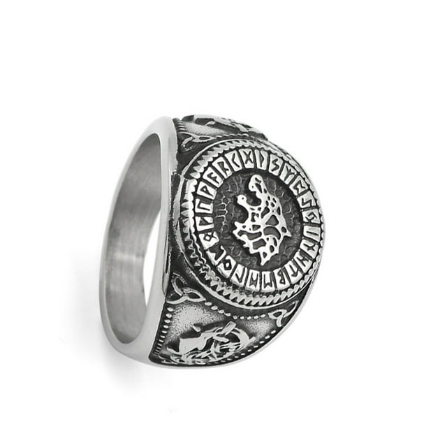 Sonducket Anillo de moda para hombre, anillos para niños, joyería multiusos para dedos, accesorios de decoración, regalos de Navidad y Ropa, zapatos y accesorios Miscelánea 11# color acero