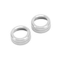 thumbnail image 3 of AC Switch Ring, Durable Reliable 2pcs Air Conditioning Knob Cover Antirust Wearproof  For Decoration Red,Silver, 3 of 8