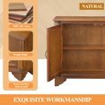 thumbnail image 6 of Gzxs Storage Cabinet, 40" Farmhouse Buffet Cabinet with Adjustable Shelf, 2-Door Coffee Bar Cupboard for Entryway, Kitchen, Dining Room, Living Room, Natural Walnut, 6 of 9