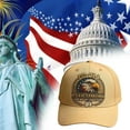 thumbnail image 4 of WKSCLPAI Veterans' Pride Hat, DD-214 Military Adjustable Baseball Cap, Eagle Printed Commemorative Veterans Day Baseball Cap(Khaki), 4 of 6