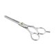 thumbnail image 1 of Tijeras de peluquería profesionales de acero inoxidable de 15 cm, color plata, con mango ergonómico., 1 of 5