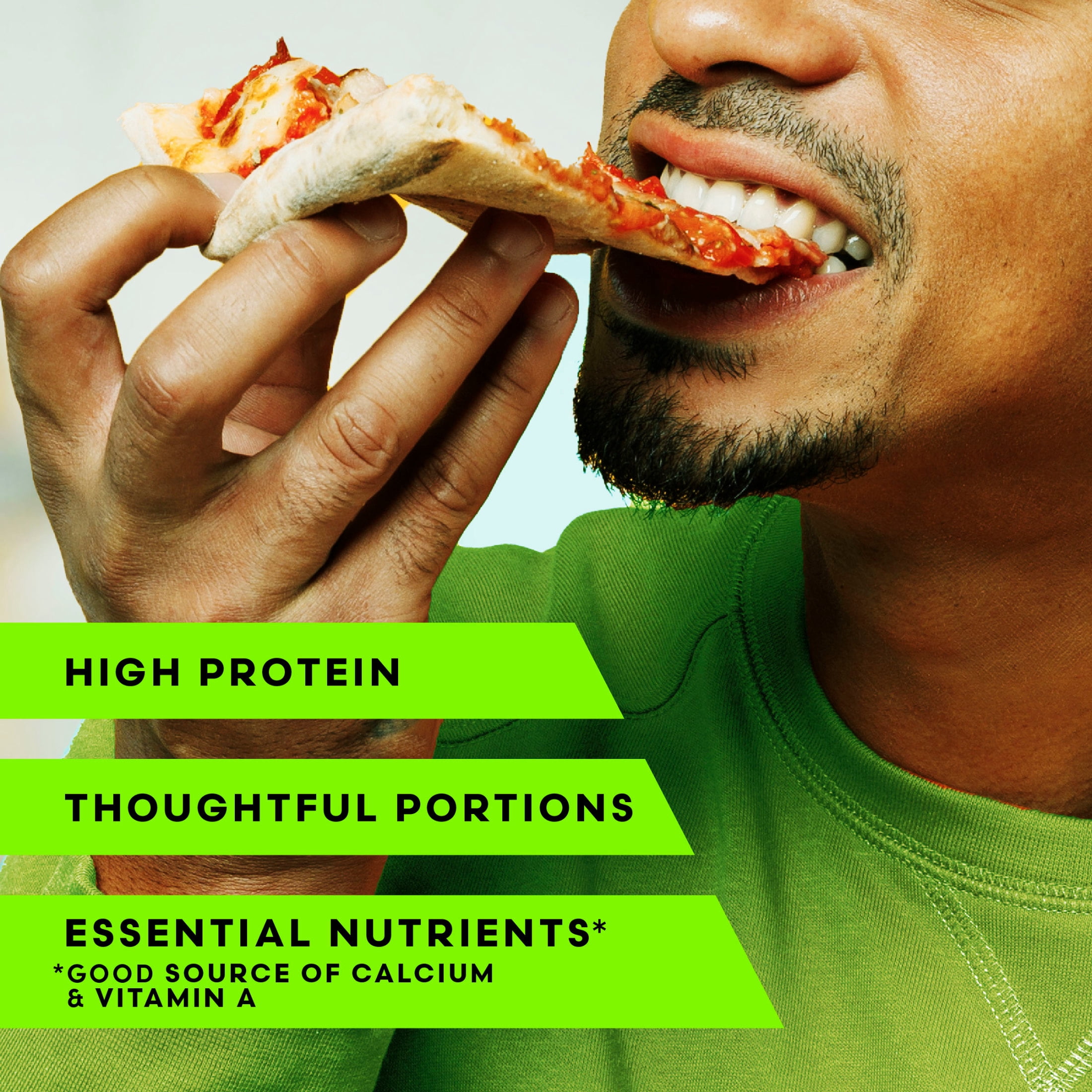 Vital Pursuit High Protein Personal Three Meat Pizza with Cauliflower Crust Frozen Food, Air Fryer Ready Dinner Meal, 6.5 oz (Frozen)
