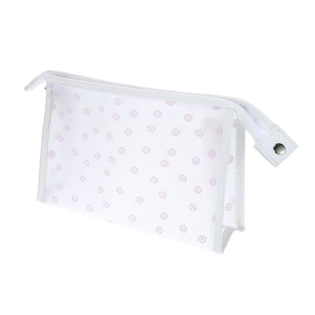 1 Pc Bolsa de Maquillaje de Flocking Duradera para Mujeres para Vacaciones, Actividades al Aire Libre, Gimnasio EVA Púrpura
