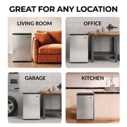 Whynter Compact Upright Convertible Fridge/Freezer with Lock, 3.1 Cu. Ft., Energy Star, Stainless Steel (CUF-301SS)