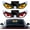Yellow Red, variant on Solar Demon Eye LED Car Window Light, Devil Eyes Light for Windshield & Cars, Dynamic Big Eye Lights with Sensor, Demon Eyes for Car, Wireless USB-C Rechargeable 5 Modes (1, Red Yellow White)