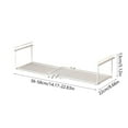 thumbnail image 3 of Elainilye Under Cabinet Shelf Organizer, Kitchen Rack, Telescopic Hanging Basket Suitable For Kitchen,Bathroom,White, 3 of 6