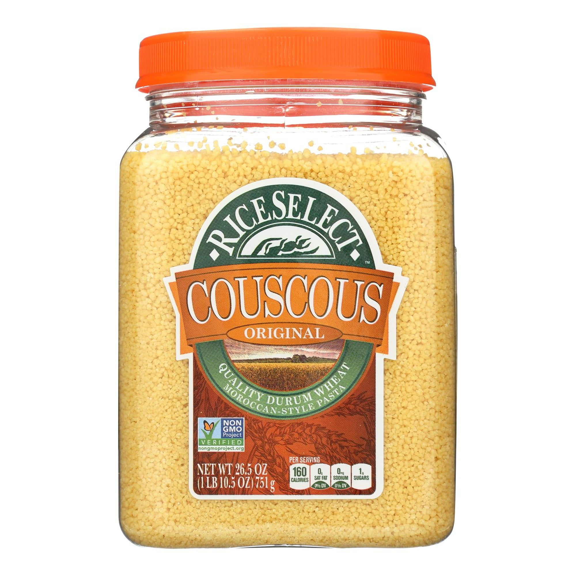 (4 Pack) RiceSelect Kosher Couscous Moroccan Style Pasta, 26.5 Oz