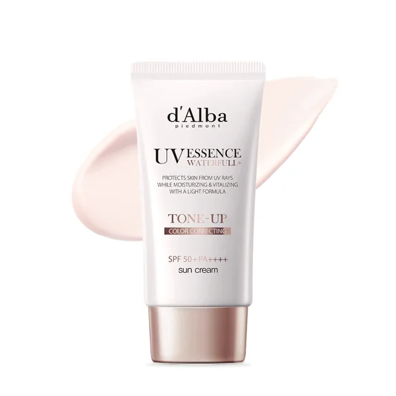 Dalba Waterfull Essence Tone Up Sun Cream SPF50 PA Brightening and Tone Evening Sunscreen